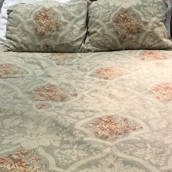Pottery Barn Bedding King Duvet Cover And 2 Standard Shams